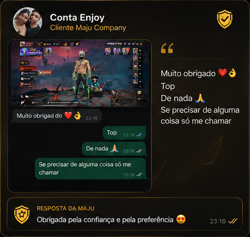 Avaliação real de cliente da Maju Company